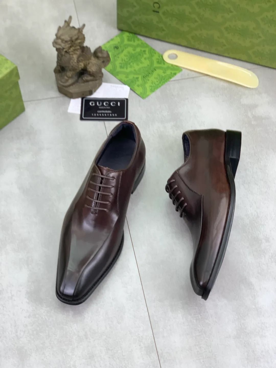 Men's Men's Shoes 💰P542 [New Style] 💰💎💎💎 [Gucci] GUCCI high-end men's formal business leather shoes, original order 1:1! Original imported high-end calfskin, original metal buckle, imported first-layer pigskin lining for feet, original high-end outsole, men's shoe size: 38-44